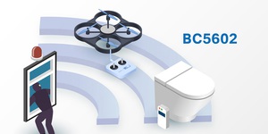 射頻晶片BC5602適用於2.4GHz ISM Band，射頻特性符合ETSI/FCC規範。