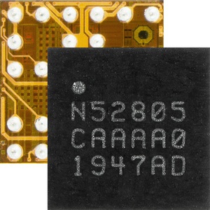 nRF52805 SoC支援低功耗藍牙技術2 Mbps高傳輸量、增強型CSA#2通道選擇演算法及2.4 GHz私有協定，適合拋棄式醫療用品、觸控筆、感測器和信標等成本受限的產品應用。