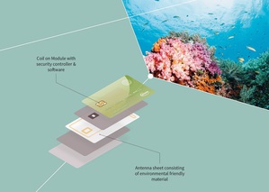 SECORA Pay內建線圈整合模組(CoM)套件及全新開發天線，專為海洋回收塑料或木質的卡片所設計，且體積極為輕薄，採用銅線天線的支付模組能讓卡片製造符合成本效益，適合大量部署。