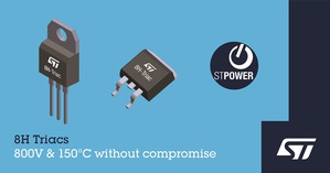 意法半導體推出高溫Snubberless 800V H系列雙向交流可控矽開關可節省空間，提升可靠性