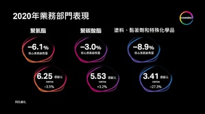 科思創2020年業務部門表現