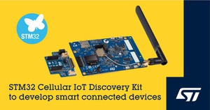 意法半導體推出Cellular IoT Discovery蜂巢式物聯網開發套件整合具備引導程式設定檔的eSIM模組，可暫態連線