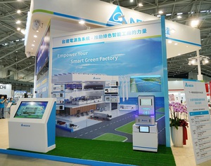 台达以「Empower Your Smart Green Factory」概念，展出智能制造相关的高效电源方案