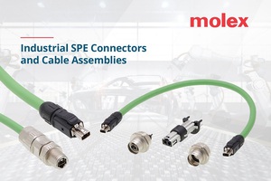 Molex莫仕將在智慧生產解決方案展會上預展單對乙太網路線產品