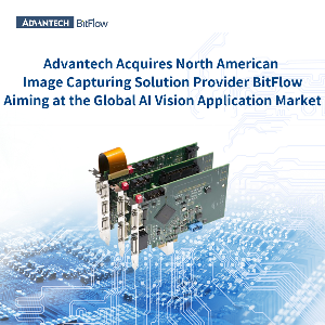 研華公司今（8）日也宣布以現金併購北美高階影像擷取卡公司BitFlow, Inc.，未來將結合BitFlow於高階影像擷取卡的市場基礎，完整產品線和專業技術，積極推動研華於全球AI機器視覺領域的落地佈局與發展。