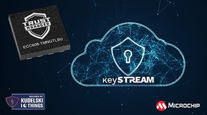 Microchip的ECC608 TrustMANAGER 透過 keySTREAM 在現場管理和更新安全憑證，雲端SaaS服務利用安全認證 IC實現自助式訂製PKI，簡化現場配置和物聯網設備的生命週期管理。