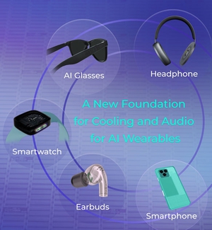 xMEMS將於CES 2026展示μCooling空氣幫浦晶片及Sycamore全球首款矽基MEMS揚聲器，為新一代AI穿戴式裝置注入強勁動能。