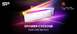 SP广颖电通 XPOWER Cyclone DDR5 RGB 荣获 2026 德国红点设计大奖，於今年首度新增的「Gaming and Streaming Design」类别中脱颖而出
